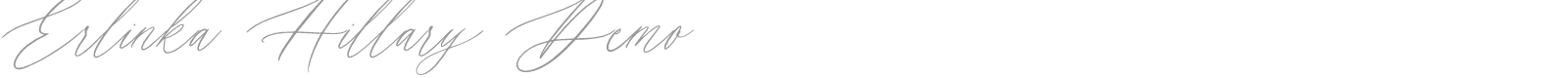 Erlinka Hillary font preview